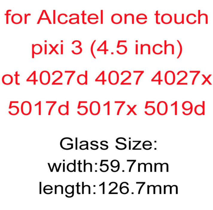Alcatel Pixi 3 (4.5) (5017x) 2.5D Tempered Glass Screen Protector