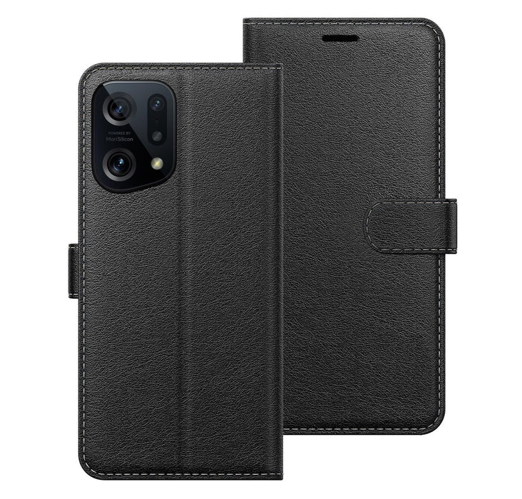 OPPO Find X5 PU Leather Flip Book Wallet Stand Case Pouch