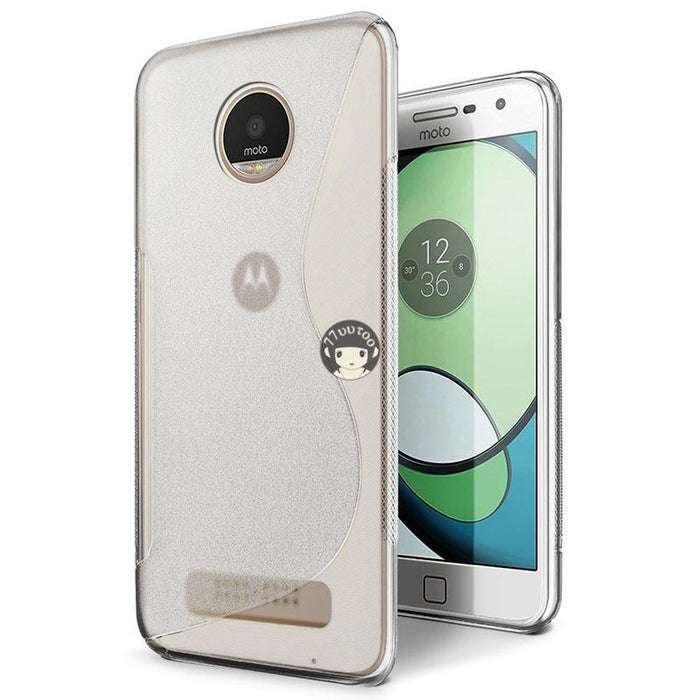 S-Gel Wave Tough Shockproof Phone Case Gel Cover Skin for Motorola Moto Z