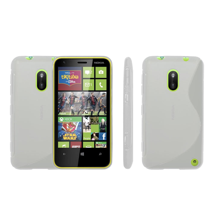 S-Gel Wave Tough Shockproof Phone Case Gel Cover Skin Nokia Lumia 620