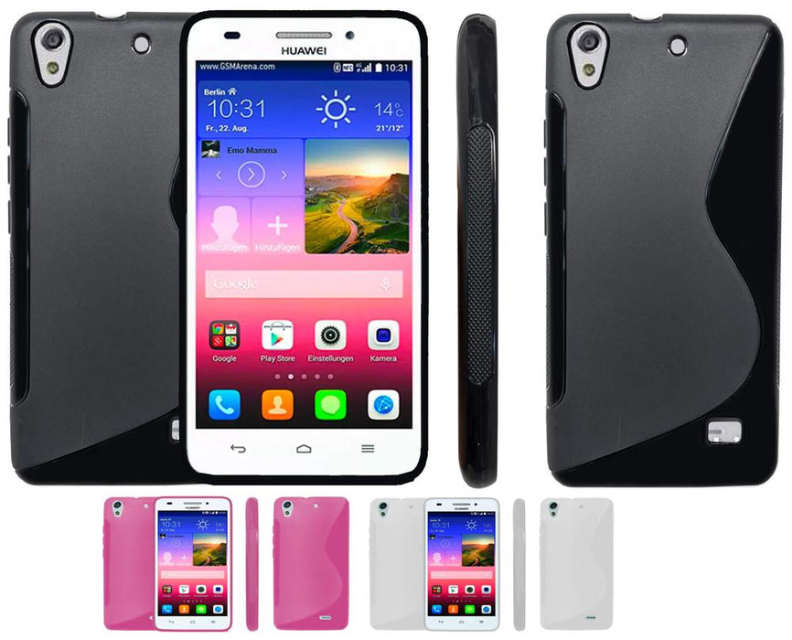S-Gel Wave Tough Shockproof Phone Case Gel Cover Skin for Huawei Ascend G620S