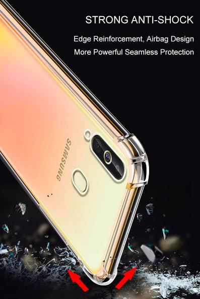 Samsung Galaxy A10s  Hybrid Gel Four Corner Cushion Case [CLEAR]