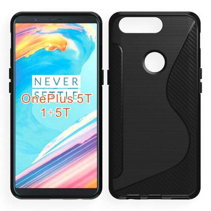 S-Gel Wave Tough Shockproof Phone Case Gel Cover Skin OnePlus 5T