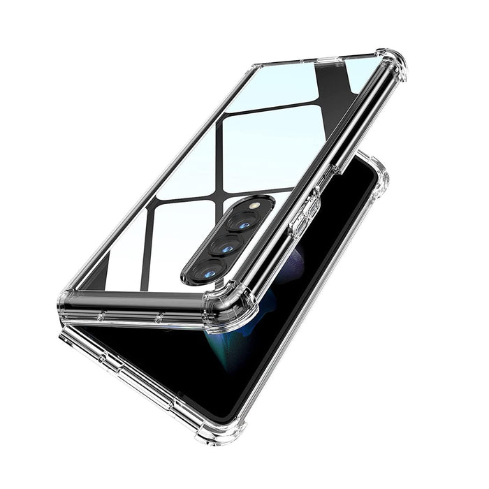 Samsung Galaxy Z Fold 4 Hybrid Gel Four Corner Cushion Case [CLEAR]