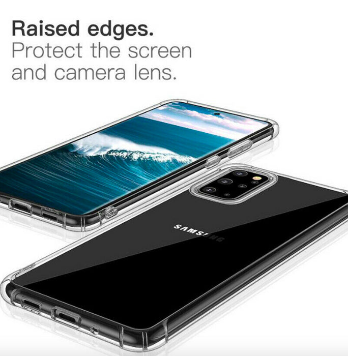 Samsung Galaxy Note 10 Lite Hybrid Gel Four Corner Cushion Case [CLEAR]