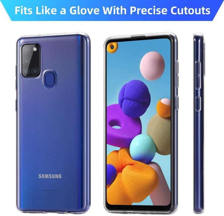 Samsung Galaxy A21s Silicone Gel Ultra Slim Case Clear