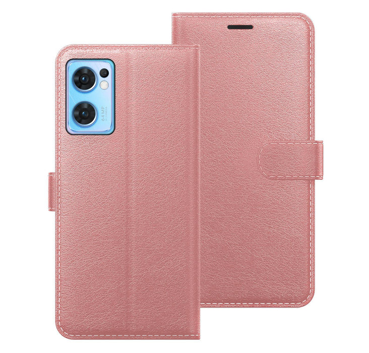 OPPO Find X5 Lite PU Leather Flip Book Wallet Stand Case Pouch