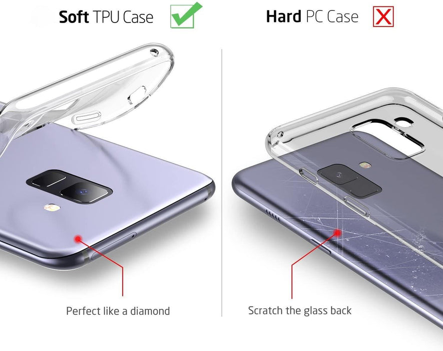 Samsung Galaxy A8 (2018) Silicone Gel Ultra Slim Case Clear