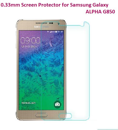 Samsung Galaxy Alpha G850 2.5D Tempered Glass Screen Protector