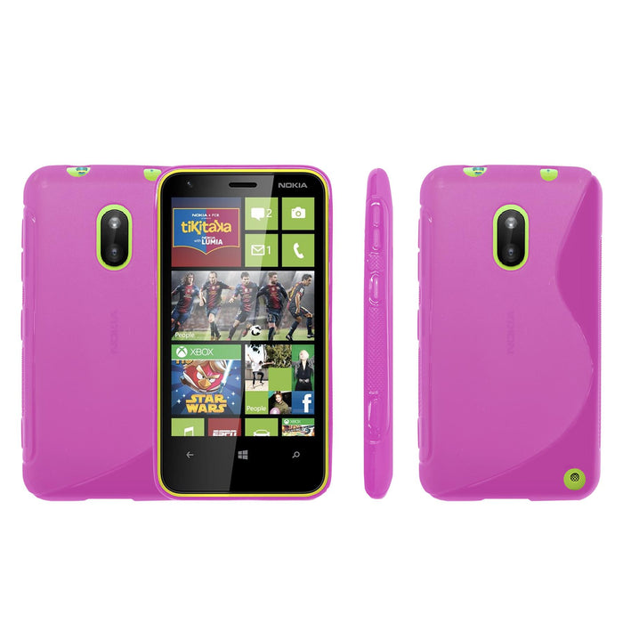 S-Gel Wave Tough Shockproof Phone Case Gel Cover Skin Nokia Lumia 620
